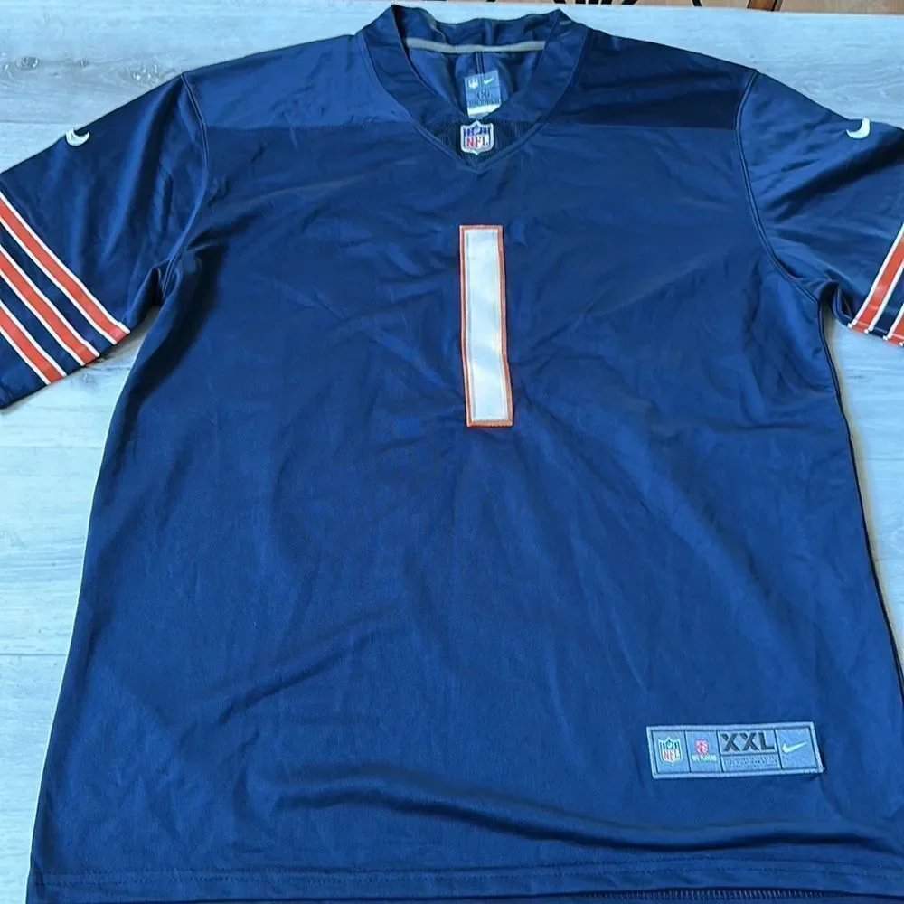 Men's Chicago Bears Justin Fields Nike Navy Game Jersey XXL NWT IN PACKAGING - Picture 4 of 5
